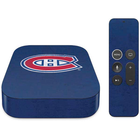 NHL Montreal Canadiens Distressed Apple TV Skin